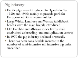Overview of African Swine Fever (ASF) Impact and surveillance in Uganda
