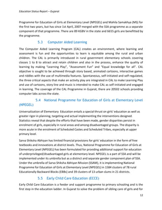 Status of elementary education in gujarat | PDF