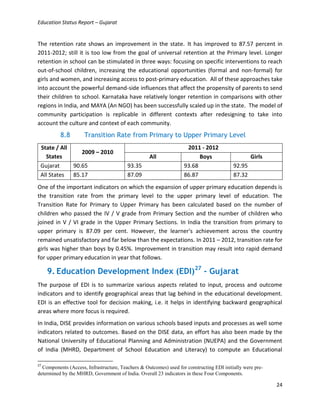 Status of elementary education in gujarat | PDF