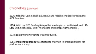 Status of pig breeding policies and practices in India