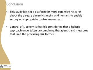 Status of porcine cysticercosis in the smallholder pig production systems in Uganda