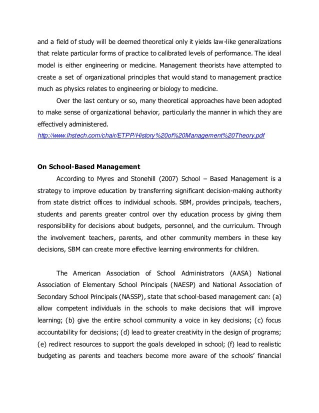 Sbm thesis