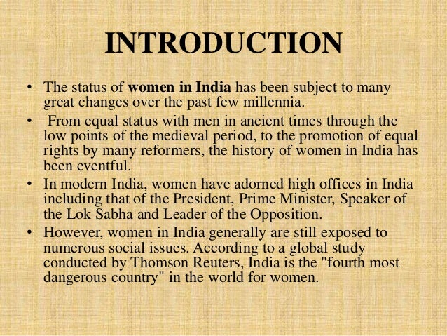 Essay on current status of women in india