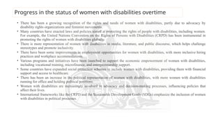 status of women and girls with disability | PPTX