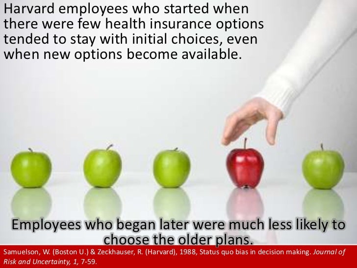Status Quo Bias
