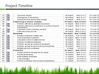 Project Timeline