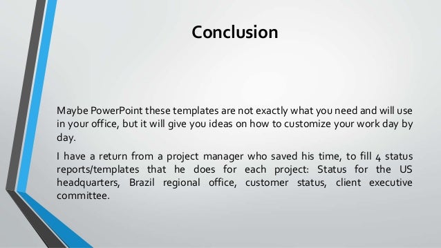 Automatize Status Report With Excel Macro PowerPoint Save Time A