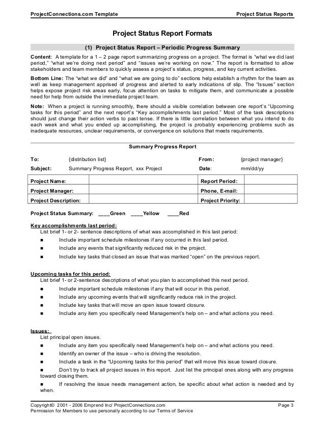open issues list template