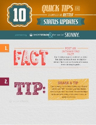 10 Tips for Better Status Updates on Facebook