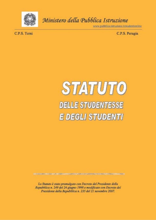 Statuto Degli Studenti E Delle Studentesse