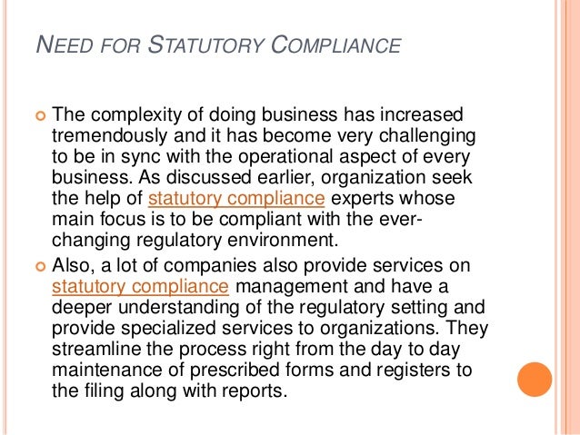 Statutory And Compliance In Hr