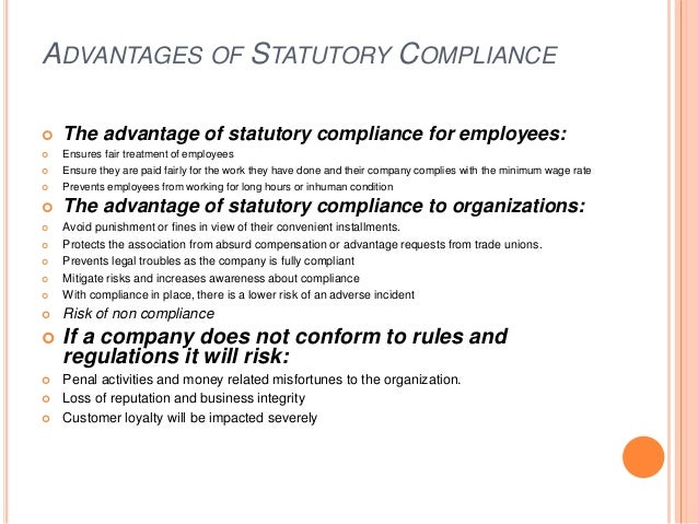 Statutory And Compliance In Hr