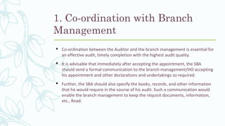Statutory audit of banks(overview) 2017 | PPT