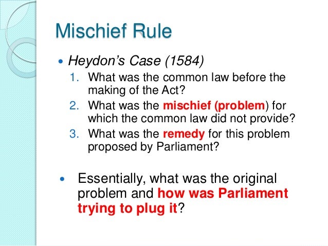 Statutory Interpretation