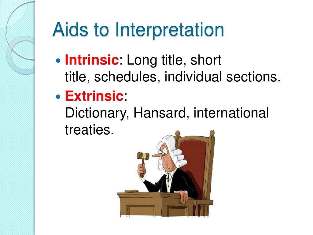 Statutory interpretation