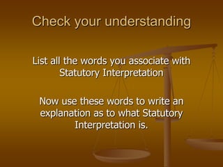 Statutory Interpretation 3 | PPTX