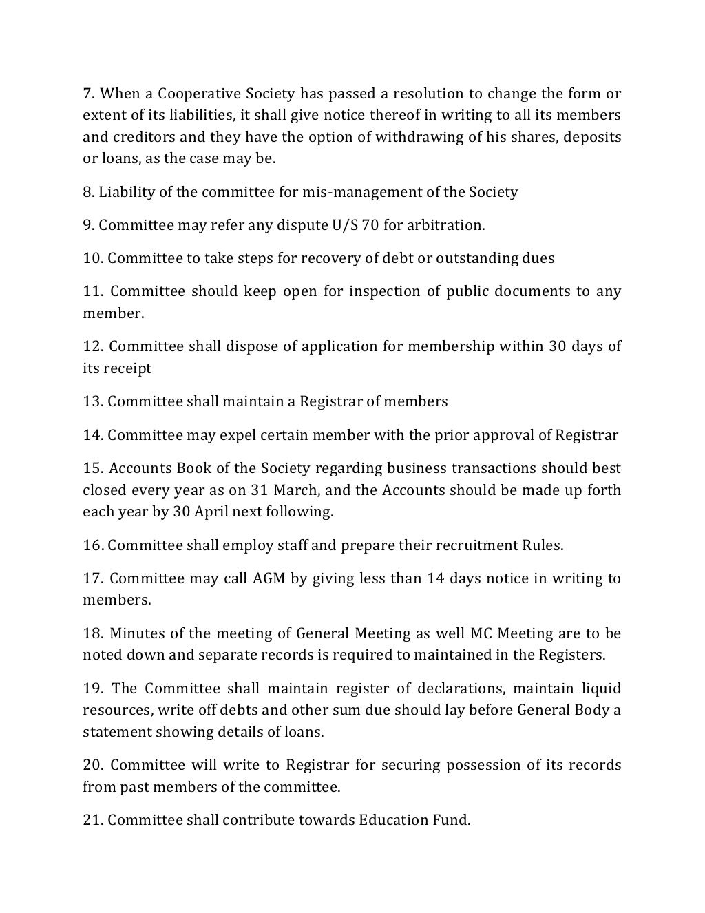 STATUTORY OBLIGATIONS & COMPLIANCE OF A CO OPERATIVE SOCIETY