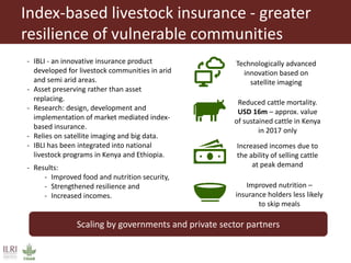 Better lives through livestock: ILRI’s livestock research for development approach