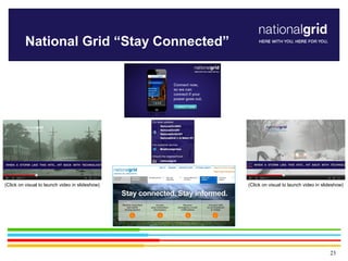 23
National Grid “Stay Connected”
(Click on visual to launch video in slideshow) (Click on visual to launch video in slide...