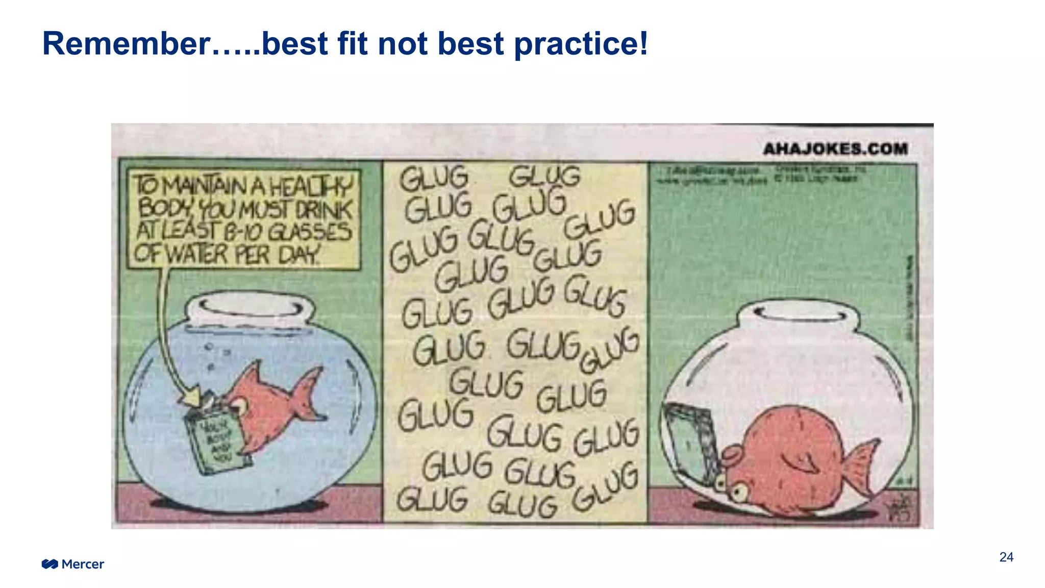 Remember…..best fit not best practice!
24
 
