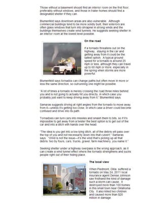 Staying safe during tornado season | DOCX
