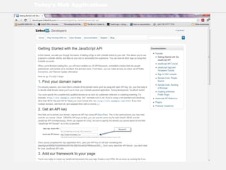 Today’s Web Applications
 