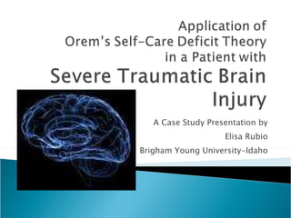 A Case Study Presentation by Elisa Rubio Brigham Young University-Idaho 