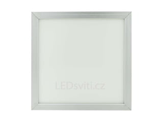 Stříbrný podhledový LED panel 300 x 300mm 18W bílá 4500K