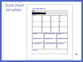 Style sheet
template
20
20
 