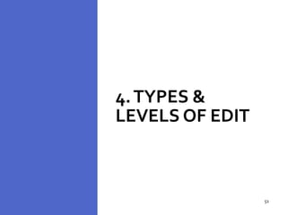 4.TYPES &
LEVELS OF EDIT
51
51
 