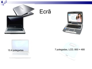 Ecrã   15.4 polegadas  7 polegadas, LCD, 800 × 480  