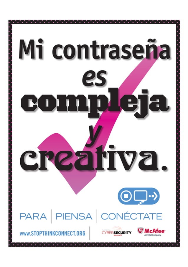 Cybersecurity Awareness (Spanish) posters PDF