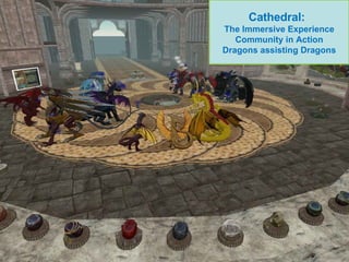 Virtuality and Immersion Cathedral:   The Immersive Experience Community in Action Dragons assisting Dragons 