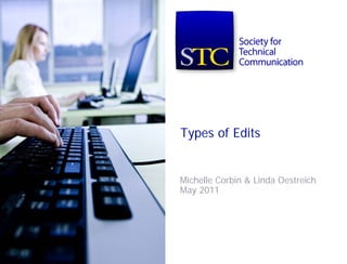 Types of Edits


Michelle Corbin & Linda Oestreich
May 2011
 