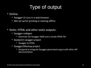A Tour of Swagger for APIs | PPT