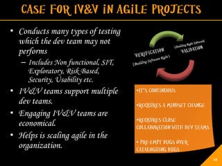 Engaging IV&V Testing Services for Agile Projects | PDF