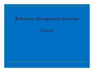 Reference Management and Avoiding Plagiarism | PDF