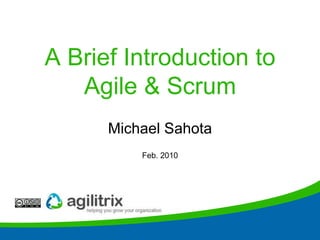 STC Agile IntroHow can this possibly work? Michael Sahota Feb. 2010 