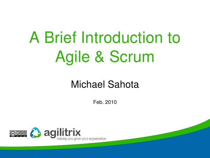 STC Agile IntroHow can this possibly work?<br />Michael Sahota<br />Feb. 2010<br />