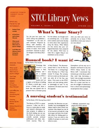 STCC Library Newsletter Spring 2016