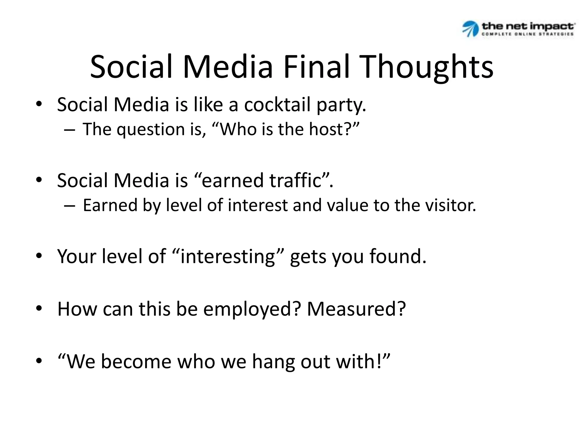 Conversations not content