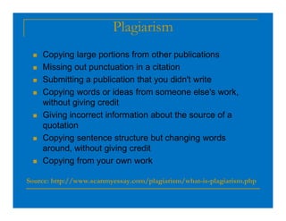 Academic integrity and preventing plagiarism | PDF