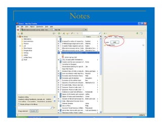 Reference management software: Zotero | PDF