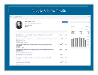 Google Scholar Profile
 