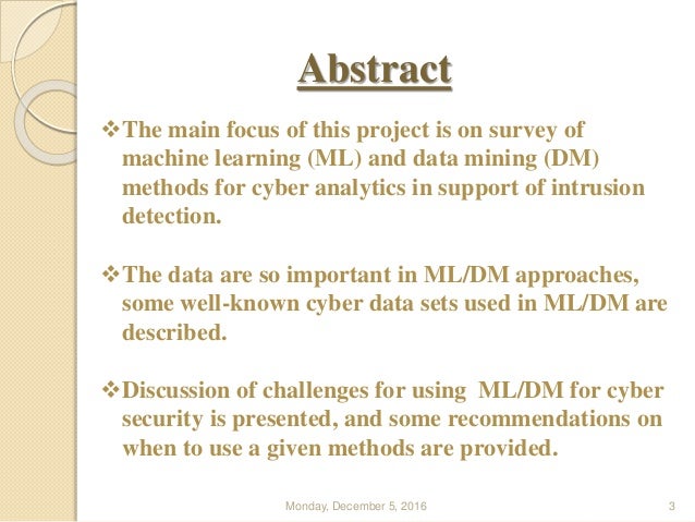 abstract of machine learning