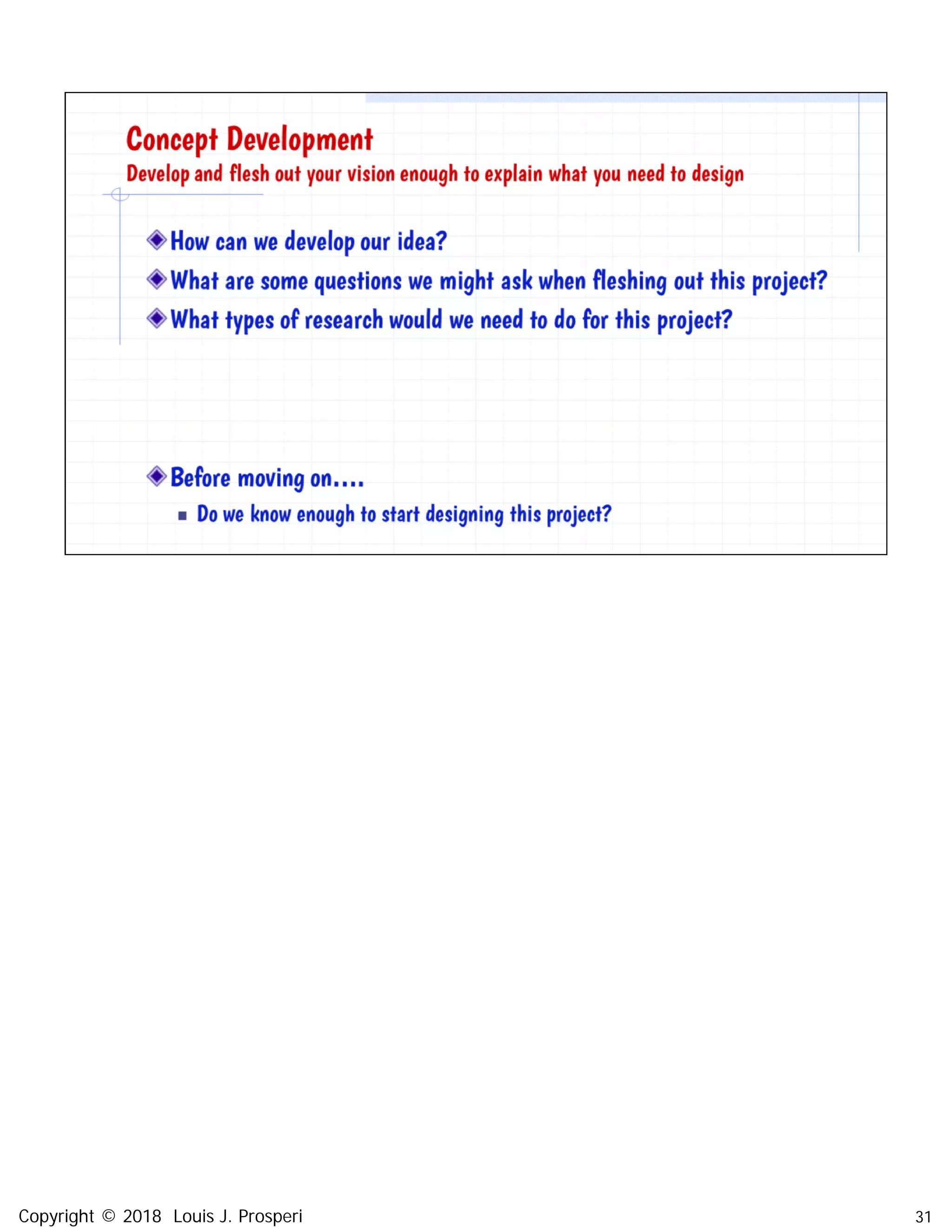 31Copyright © 2018 Louis J. Prosperi
 