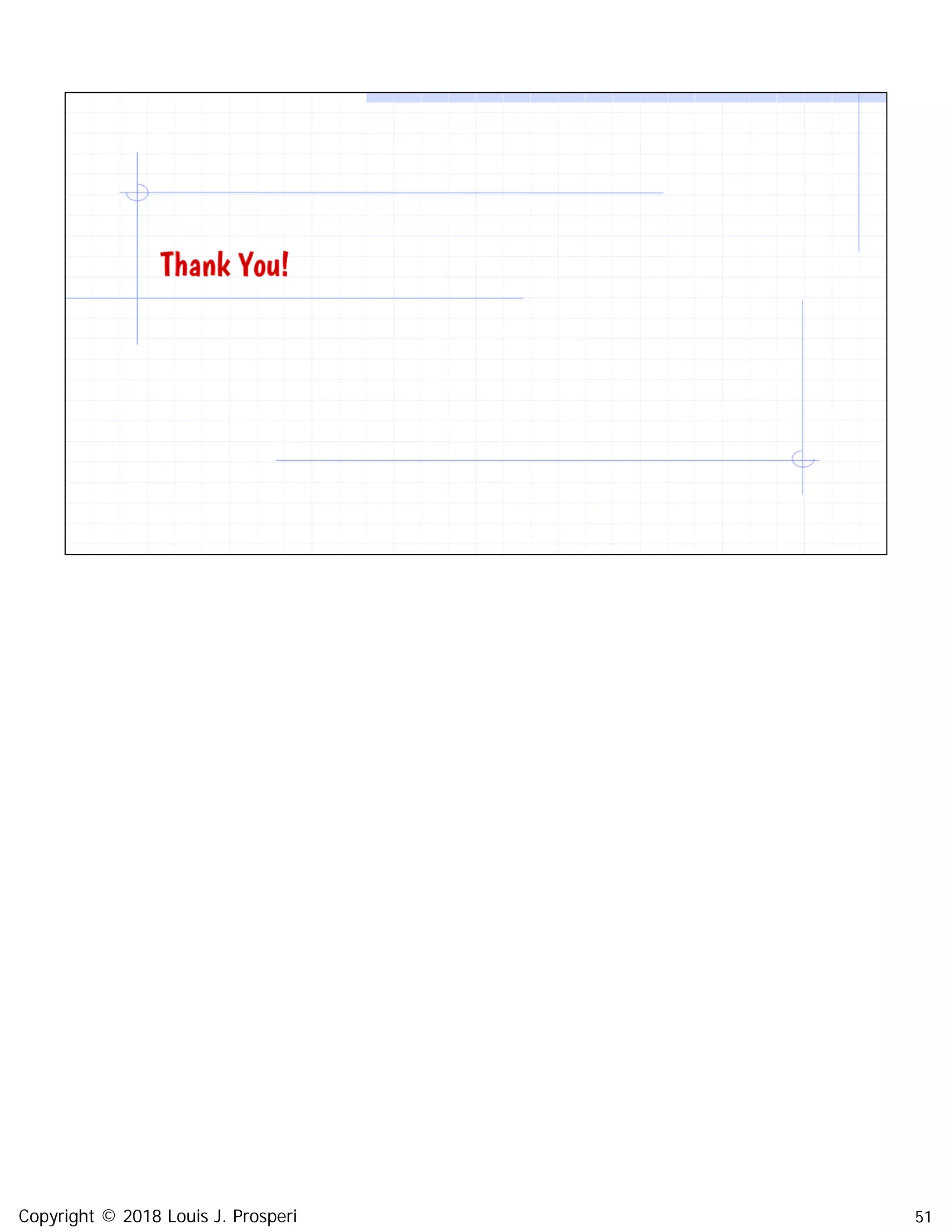 51Copyright © 2018 Louis J. Prosperi
 