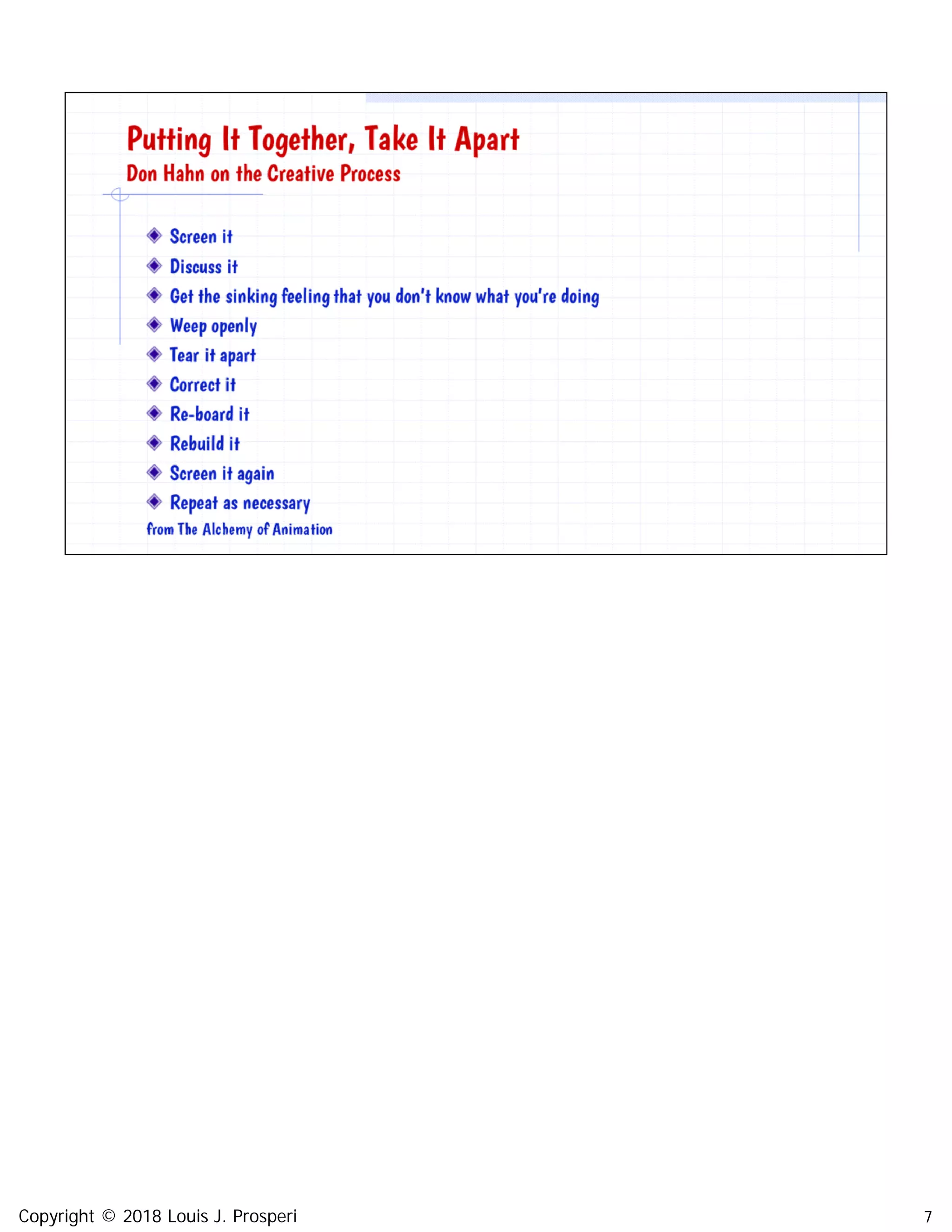 7Copyright © 2018 Louis J. Prosperi
 