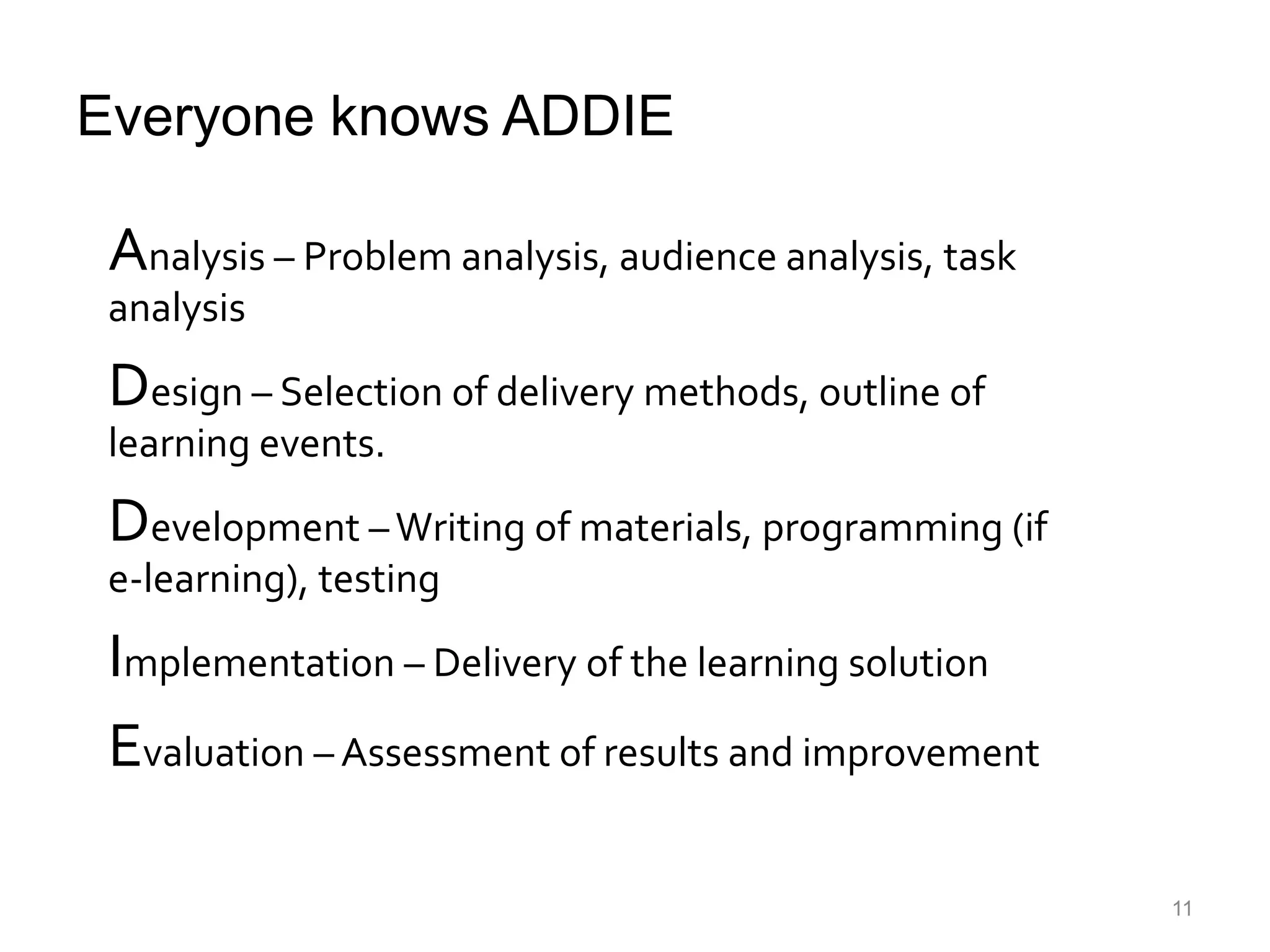 What kind of training is appropriate?9