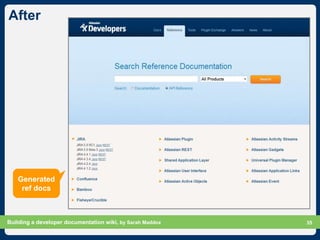 Building a developer documentation wiki | PPTX